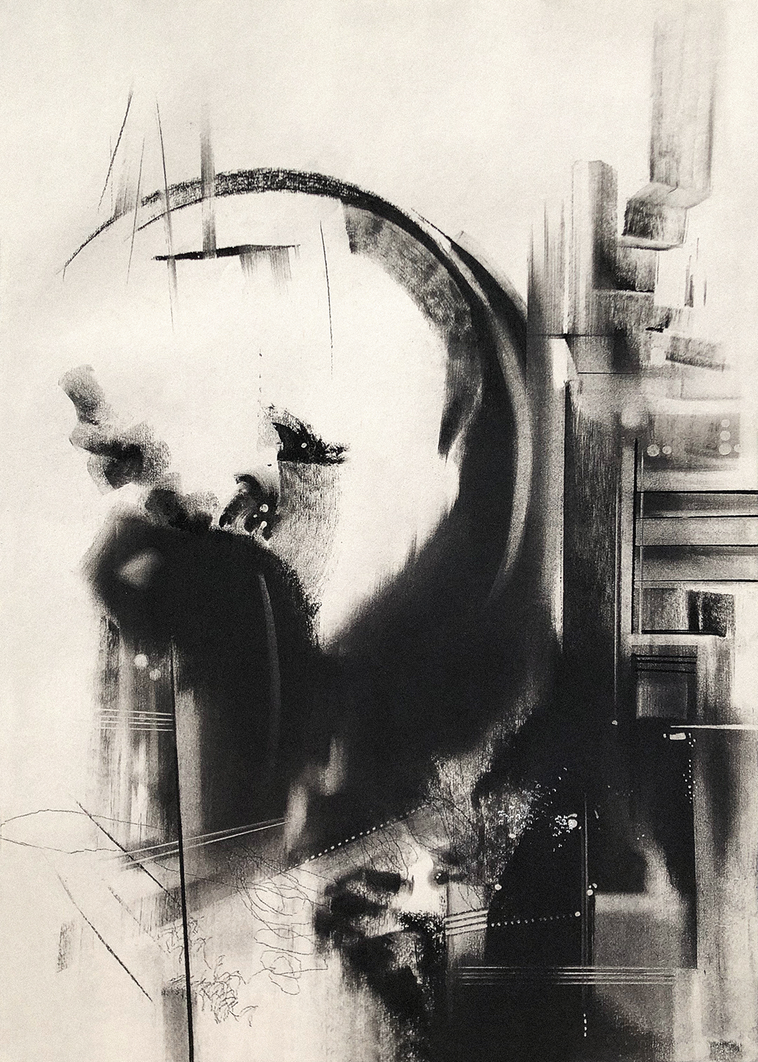 Artwork, Untitled Series, Charcoal on kraft paper, 35x50 cm, 2015