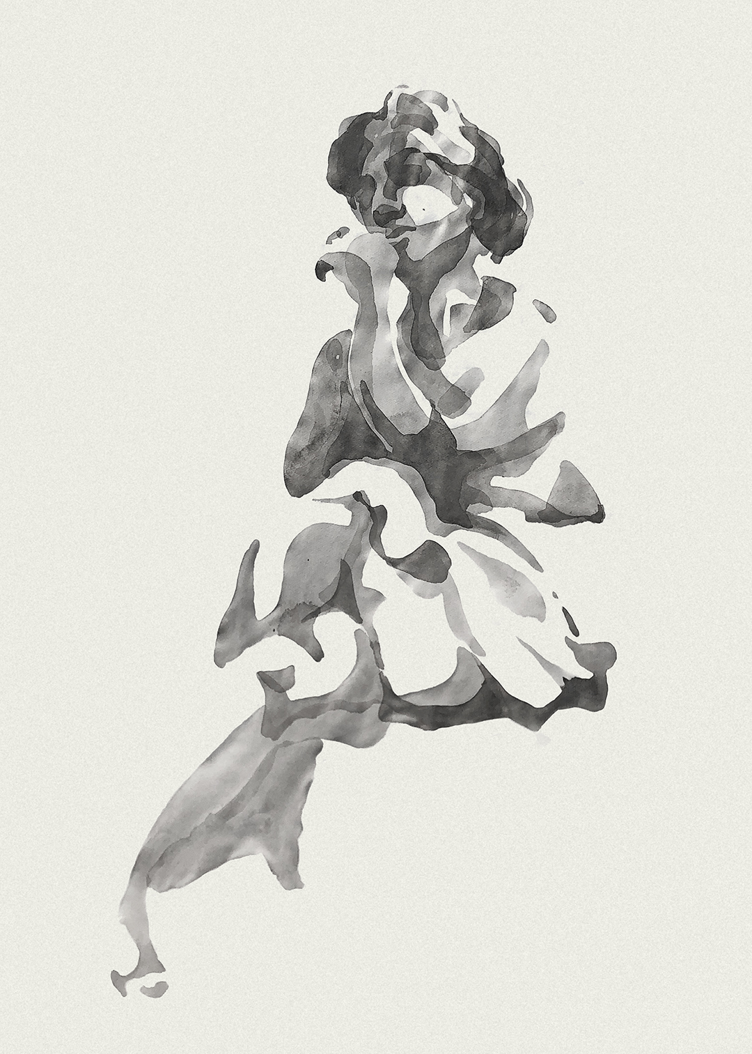 Figure Studies, Ink on kraft paper, 35x50 cm, 2016